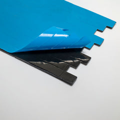 LONDON SAPPHIRE Split Face Stor lås Peel & Stick Veggflis med metall - 15 x 31,2 cm